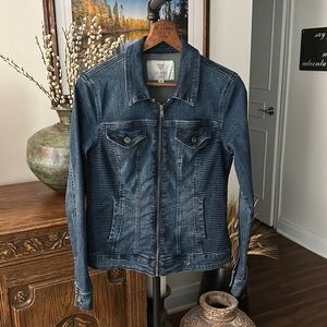 VINTAGE Guess Denim Moto Jacket Talon Zipper